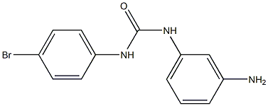 3-(3-aminophenyl)-1-(4-bromophenyl)urea Struktur