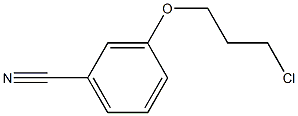 3-(3-chloropropoxy)benzonitrile Struktur