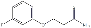 3-(3-fluorophenoxy)propanethioamide Struktur