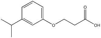 3-(3-isopropylphenoxy)propanoic acid Struktur