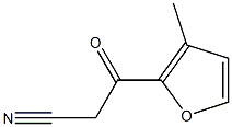 3-(3-methyl-2-furyl)-3-oxopropanenitrile Struktur