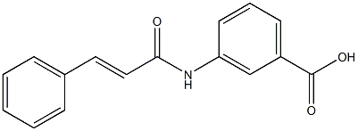 3-(3-phenylprop-2-enamido)benzoic acid Struktur