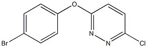 3-(4-bromophenoxy)-6-chloropyridazine Struktur