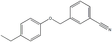 3-(4-ethylphenoxymethyl)benzonitrile Struktur