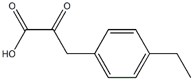 3-(4-ethylphenyl)-2-oxopropanoic acid Struktur