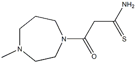 3-(4-methyl-1,4-diazepan-1-yl)-3-oxopropanethioamide Struktur