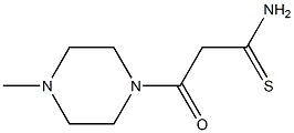 3-(4-methylpiperazin-1-yl)-3-oxopropanethioamide Struktur