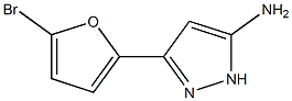 3-(5-bromo-2-furyl)-1H-pyrazol-5-amine Struktur