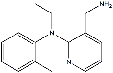 3-(aminomethyl)-N-ethyl-N-(2-methylphenyl)pyridin-2-amine Struktur