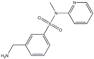 3-(aminomethyl)-N-methyl-N-(pyridin-2-yl)benzene-1-sulfonamide Struktur