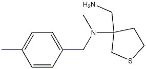 3-(aminomethyl)-N-methyl-N-[(4-methylphenyl)methyl]thiolan-3-amine Struktur