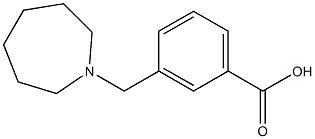 3-(azepan-1-ylmethyl)benzoic acid Struktur