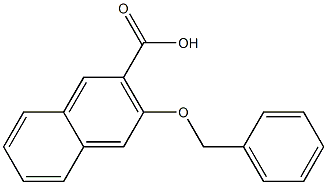 3-(benzyloxy)naphthalene-2-carboxylic acid Struktur