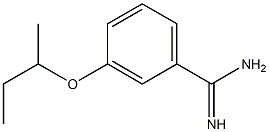 3-(butan-2-yloxy)benzene-1-carboximidamide Struktur