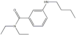 3-(butylamino)-N,N-diethylbenzamide Struktur