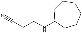 3-(cycloheptylamino)propanenitrile Struktur