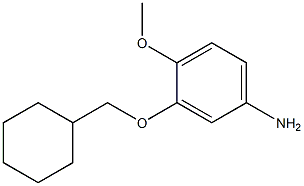 3-(cyclohexylmethoxy)-4-methoxyaniline Struktur