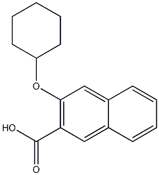 3-(cyclohexyloxy)naphthalene-2-carboxylic acid Struktur