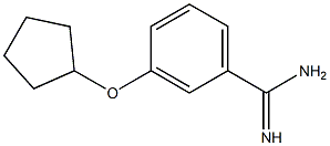 3-(cyclopentyloxy)benzenecarboximidamide Struktur