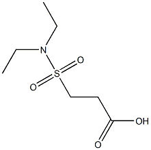 3-(diethylsulfamoyl)propanoic acid Struktur