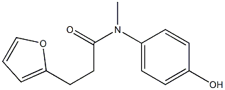 3-(furan-2-yl)-N-(4-hydroxyphenyl)-N-methylpropanamide Struktur