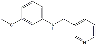 3-(methylsulfanyl)-N-(pyridin-3-ylmethyl)aniline Struktur