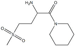 3-(methylsulfonyl)-1-(piperidin-1-ylcarbonyl)propylamine Struktur