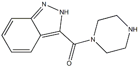 3-(piperazin-1-ylcarbonyl)-2H-indazole Struktur