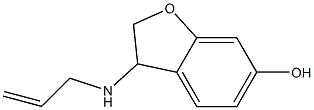 3-(prop-2-en-1-ylamino)-2,3-dihydro-1-benzofuran-6-ol Struktur