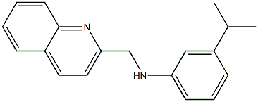 3-(propan-2-yl)-N-(quinolin-2-ylmethyl)aniline Struktur