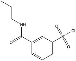 3-(propylcarbamoyl)benzene-1-sulfonyl chloride Struktur