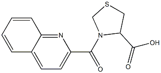 3-(quinolin-2-ylcarbonyl)-1,3-thiazolidine-4-carboxylic acid Struktur