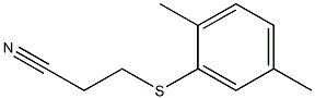 3-[(2,5-dimethylphenyl)sulfanyl]propanenitrile Struktur