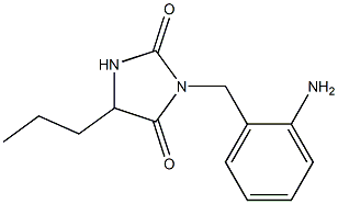 3-[(2-aminophenyl)methyl]-5-propylimidazolidine-2,4-dione Struktur