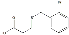 3-[(2-bromobenzyl)thio]propanoic acid Struktur