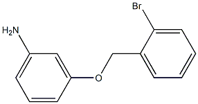 3-[(2-bromophenyl)methoxy]aniline Struktur