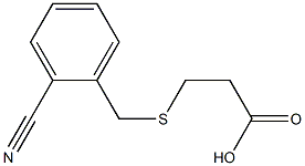 3-[(2-cyanobenzyl)thio]propanoic acid Struktur