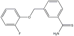 3-[(2-fluorophenoxy)methyl]benzenecarbothioamide Struktur