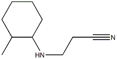 3-[(2-methylcyclohexyl)amino]propanenitrile Struktur