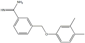 3-[(3,4-dimethylphenoxy)methyl]benzenecarboximidamide Struktur