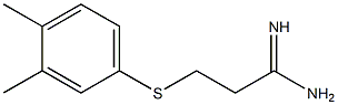 3-[(3,4-dimethylphenyl)sulfanyl]propanimidamide Struktur