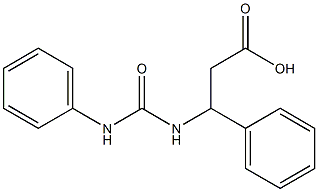 3-[(anilinocarbonyl)amino]-3-phenylpropanoic acid Struktur