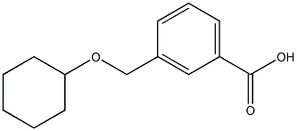 3-[(cyclohexyloxy)methyl]benzoic acid Struktur