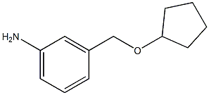 3-[(cyclopentyloxy)methyl]aniline Struktur