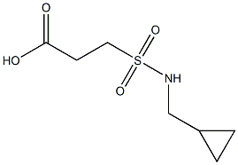 3-[(cyclopropylmethyl)sulfamoyl]propanoic acid Struktur