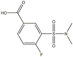 3-[(dimethylamino)sulfonyl]-4-fluorobenzoic acid Struktur