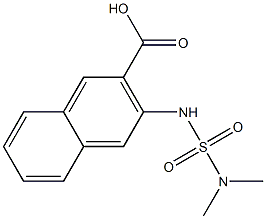 3-[(dimethylsulfamoyl)amino]naphthalene-2-carboxylic acid Struktur