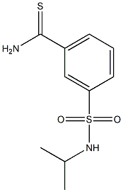 3-[(isopropylamino)sulfonyl]benzenecarbothioamide Struktur