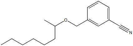 3-[(octan-2-yloxy)methyl]benzonitrile Struktur