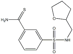 3-[(oxolan-2-ylmethyl)sulfamoyl]benzene-1-carbothioamide Struktur